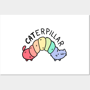 Rainbow CATerpillar Posters and Art